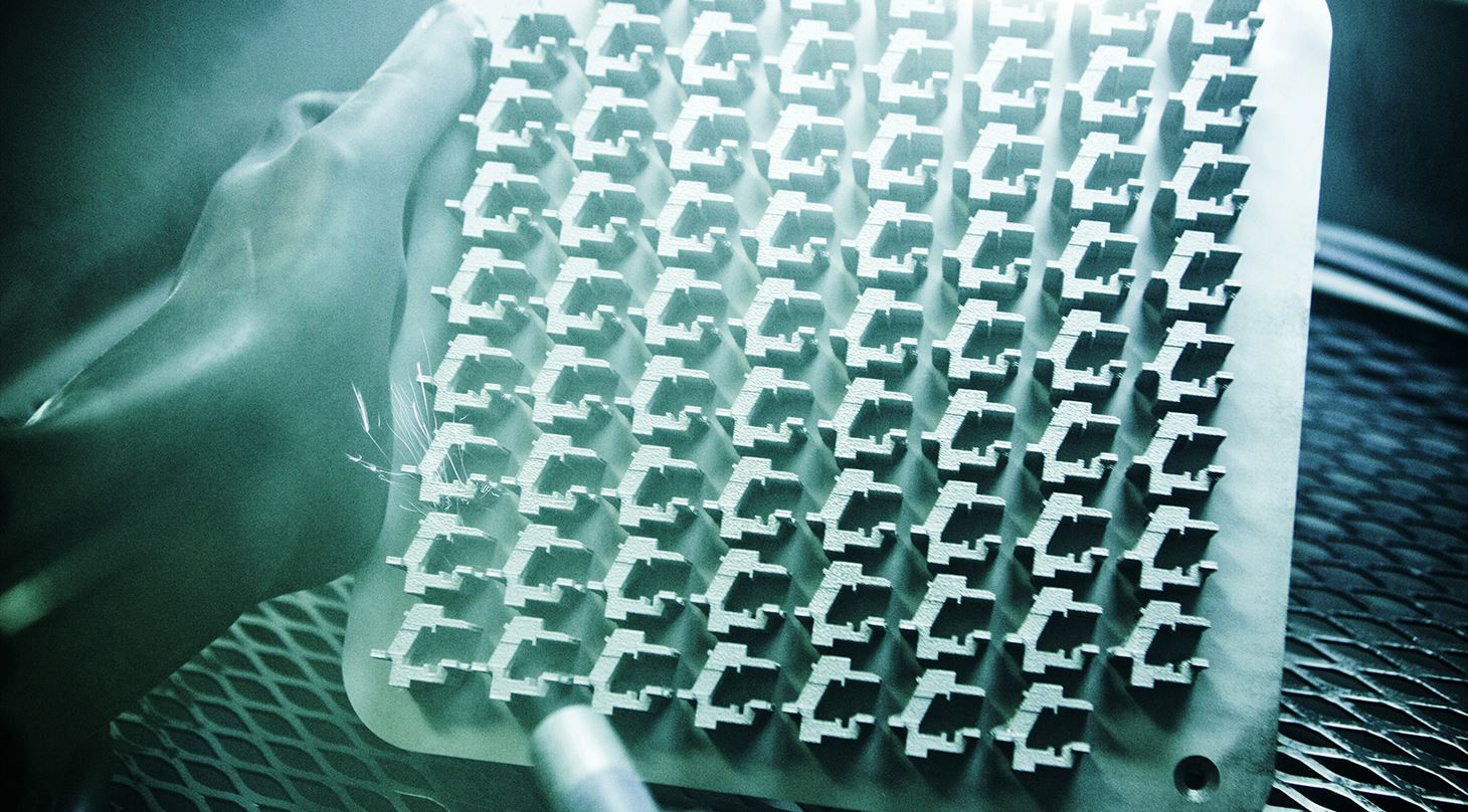 blæsning af emne lavet med 3D-print
