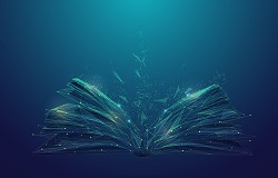 Billede der afspejler emnet bibliometri - en bog med netvrk