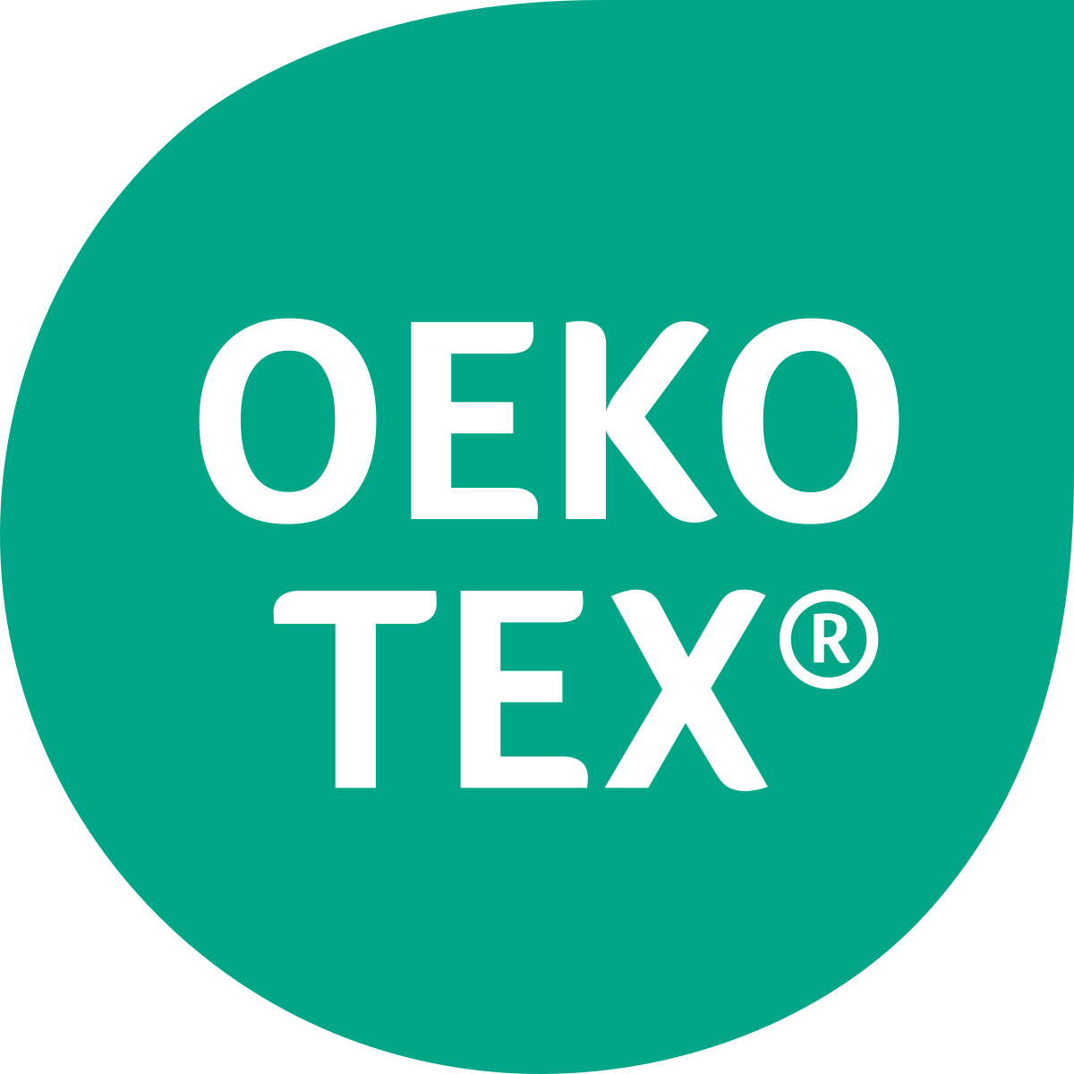 OEKO-TEX officielle logo, som Teknologisk Institut har tilladelse til at anvendes grundet vores status som den danske øko-tex partner