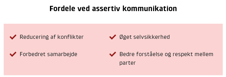 Fordele ved assertiv kommunikation